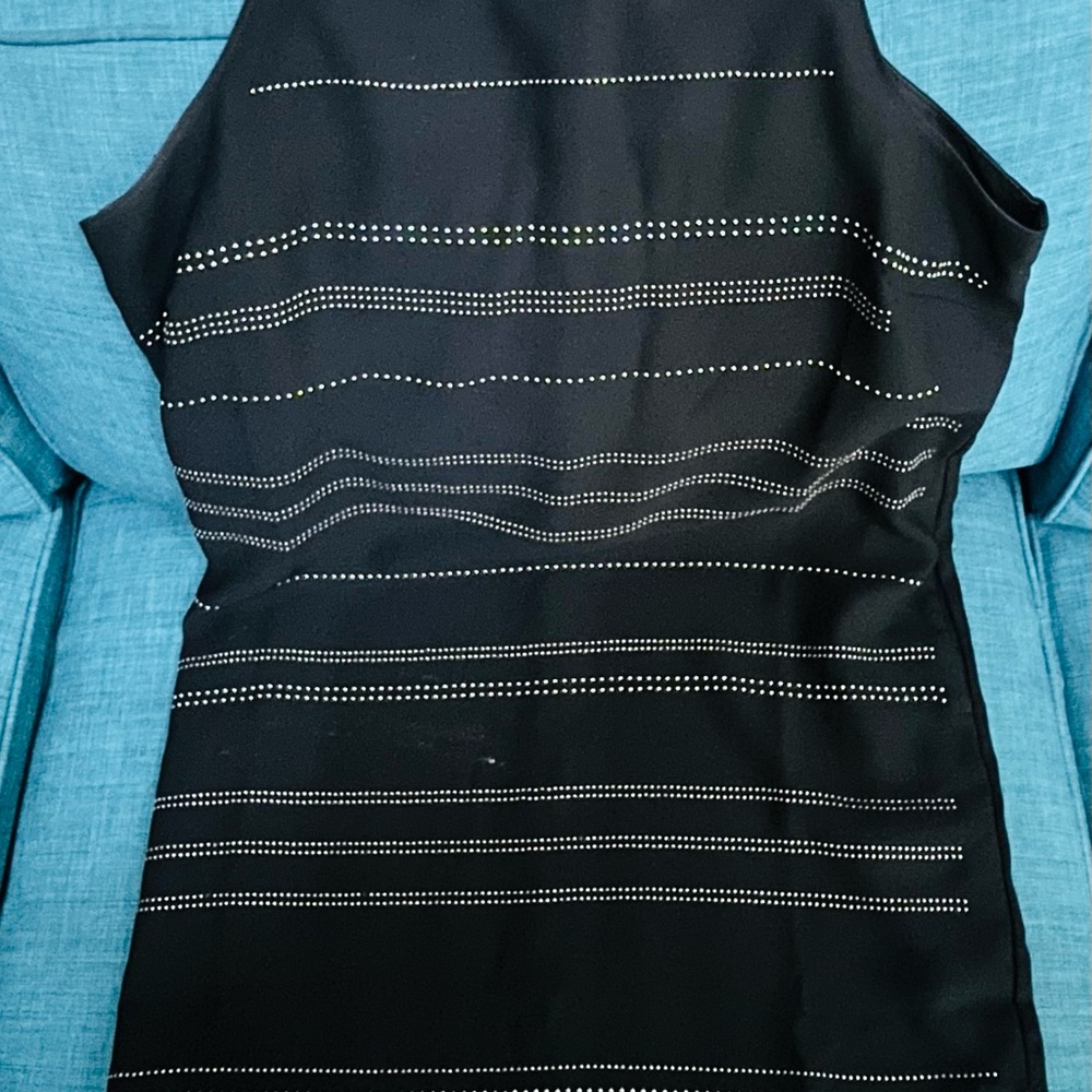GAP Black Mini Dress with Silver Accents